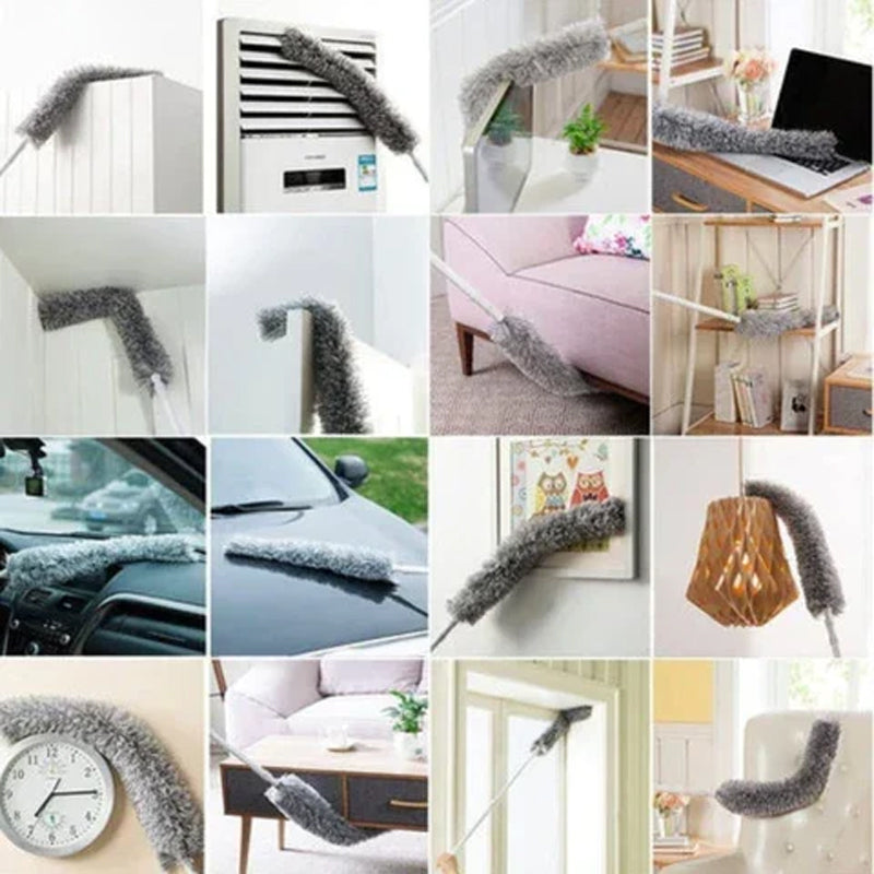 Hjemix | Utvidbar vaskbar buet mikrofiber støvkost