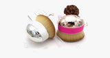 Hjemix | Lett-for-bruk Palm Oval Brush for perfekt blending av sminke