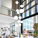 Hjemix | GloStone | Elegant Glass Pebble Pendant Light