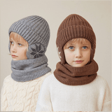 Hjemix | Vinter Beanie Hatt Skjerf Sett Varme Strikket Hatt