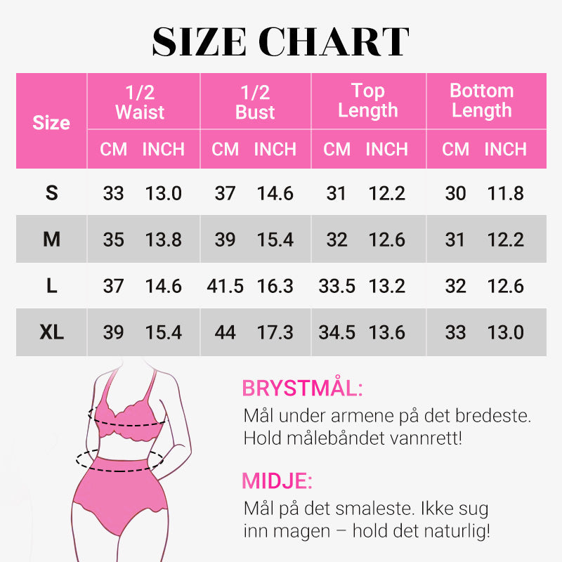 Hjemix | Bikini sett med magekontroll og høy midje stil