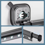 Hjemix | Veggmontert sammenleggbart klesstativ med sugekopp