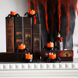 Hjemix | ️Halloween Edderkopp Te-lys Spooky Elektrisk Flakkende Kunstige Lys