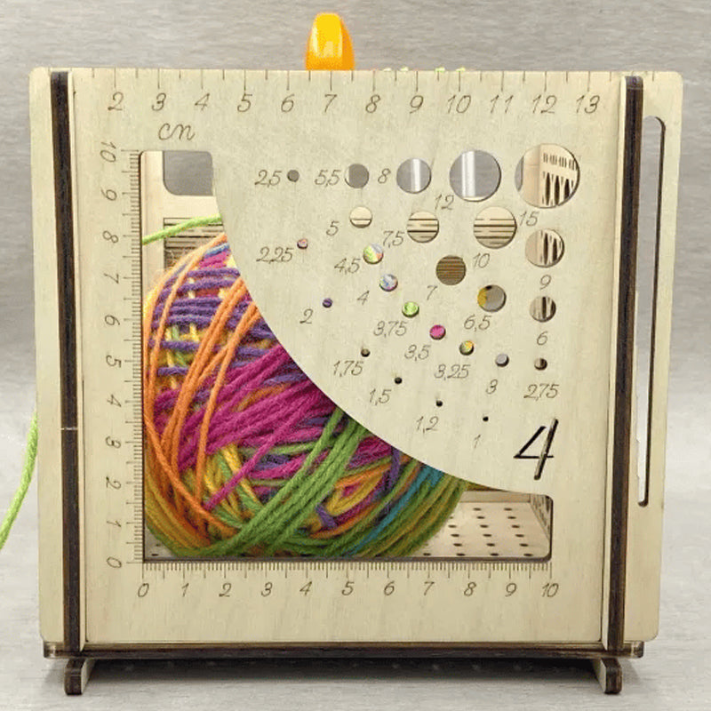 Hjemix | Alt-i-ett Tre Garnbolle - Multifunksjonelt Strikkverktøy