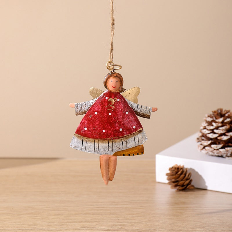 Hjemix | Retro Jern Kunst Juleengel Dekorasjon