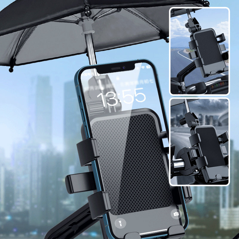 Hjemix | Motorsykkel Telefonholder med Paraply