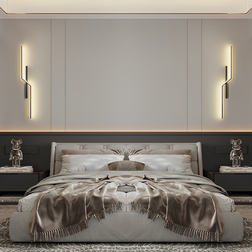 Hjemix | Linjer Kreativ LED Moderne Minimalistisk Vegglampe Dekorative Vegglamper Belysning