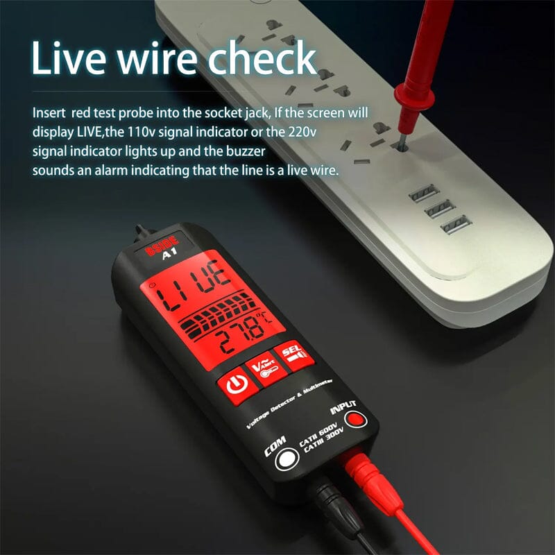 Hjemix | A1 Helautomatiske Anti-Brenner Intelligent Digital Multimeter