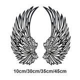 Hjemix | 🌟🌟Veggerkunst i metall med englevinger og LED-lamper