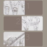 Hjemix | Sugkop sammenleggbart klesstativ med klips