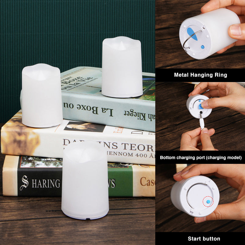 Hjemix | Fjernkontroll Fargerik Elektronisk Stearinlys