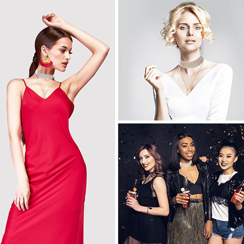 Hjemix | Rhinestone Topp Choker