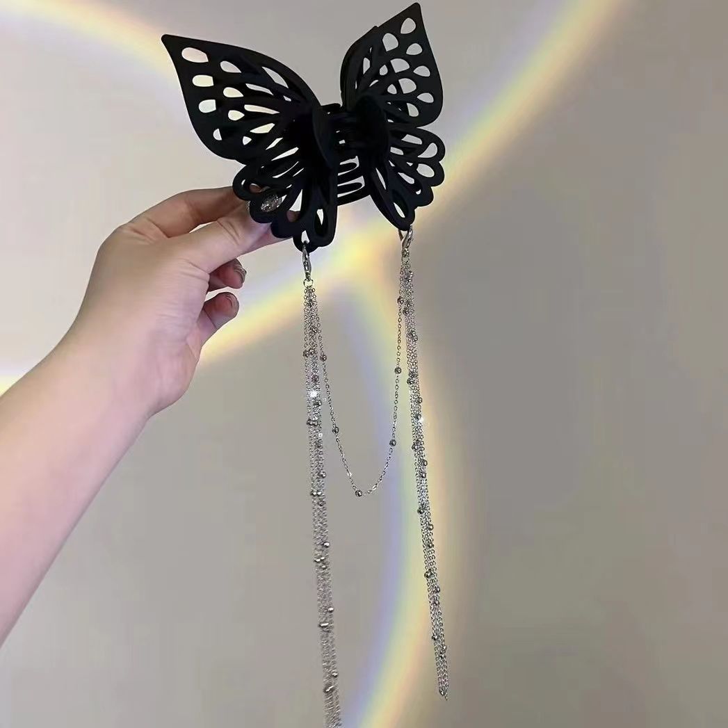 Hjemix | Frynse sommerfugl hårspenne