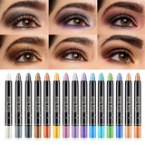 Hjemix | 15 Farge Highlighter Øyeskygge Stick