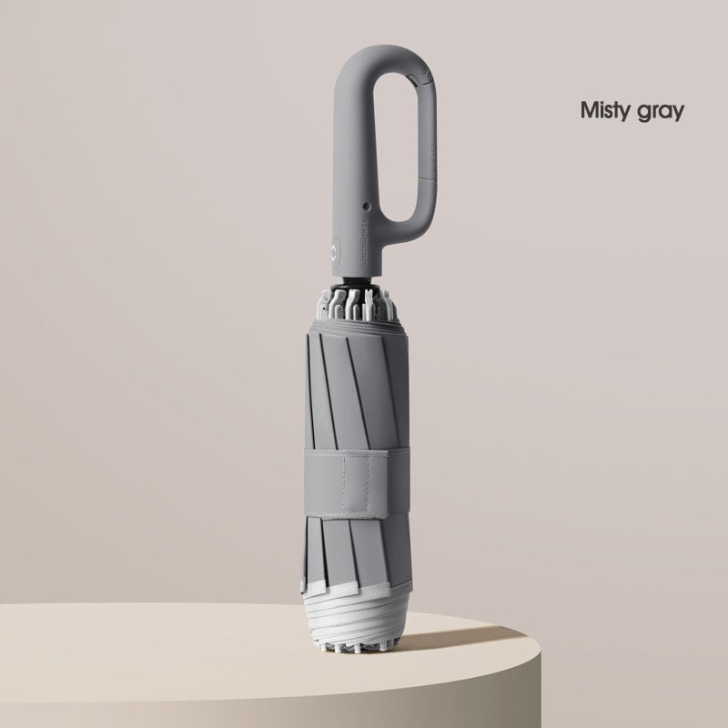 Hjemix | Ring spenne paraply, Reflekterende sikkerhetsstripe, Solid vindbestandig, Reiseportabel