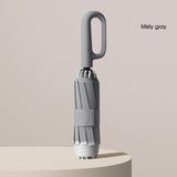 Hjemix | Ring spenne paraply, Reflekterende sikkerhetsstripe, Solid vindbestandig, Reiseportabel