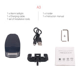 Hjemix | Sykkel Baklykt Fjernkontroll Alarm Lås