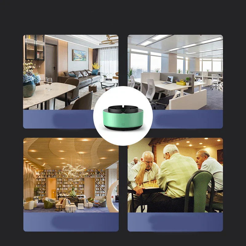 Hjemix | Røykfjerner Elektronisk Asjett Luftrenser - Hjemmekontor