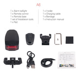 Hjemix | Sykkel Baklykt Fjernkontroll Alarm Lås