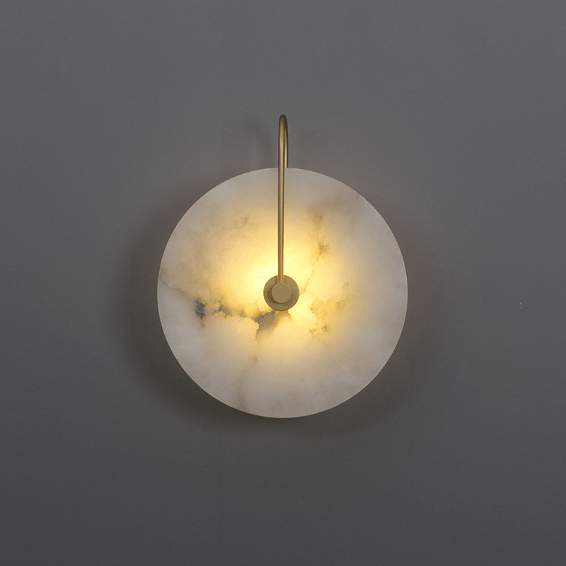 Hjemix | Hvit Alabaster Vegglampe