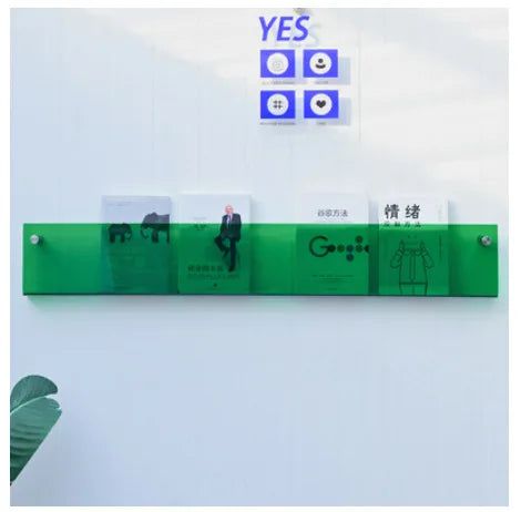 Hjemix | ClearLine – Stilren Akryl Vegghylle for Magasiner