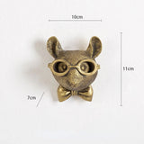 Hjemix | Antikk bronseharpiks dyremotiv gyllen hjortehode vegghook bakgrunnsveggtilbehør dekorative figurer