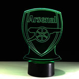 Hjemix | Fotball Arsenal 3D Optisk Illusjonslampe