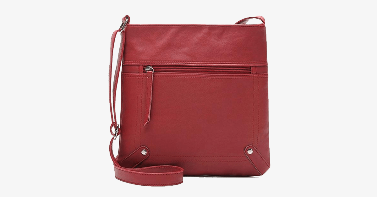 Hjemix | Crossbody Messenger Bag - Laget av PU-lær - Høy kvalitet - Multifunksjonelle vesker