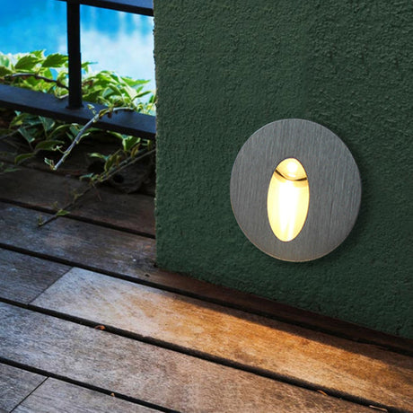 Hjemix | Moderne Art Deco Rund Firkan Aluminium Vanntett LED Vegglys for Gangene
