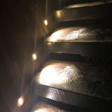 Hjemix | Moderne Art Deco Rund Firkan Aluminium Vanntett LED Vegglys for Gangene