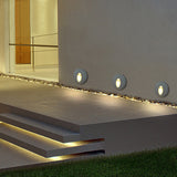 Hjemix | Moderne Art Deco Rund Firkan Aluminium Vanntett LED Vegglys for Gangene