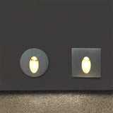 Hjemix | Moderne Art Deco Rund Firkan Aluminium Vanntett LED Vegglys for Gangene