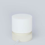 Hjemix | Moderne nordisk timer oppladbar ABS HIPS silikon sylinder LED bordlampe nattlys for natbordet