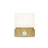 Hjemix | Moderne nordisk timer oppladbar ABS HIPS silikon sylinder LED bordlampe nattlys for natbordet