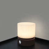 Hjemix | Moderne nordisk timer oppladbar ABS HIPS silikon sylinder LED bordlampe nattlys for natbordet