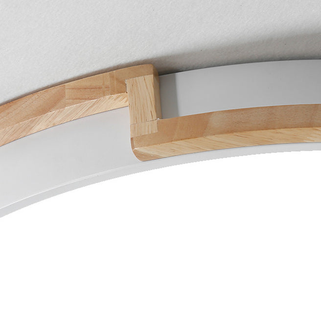 Hjemix | LumenCraft Nordic LED Taklampe | Treramme | Akrylskjerm | Stemningslys | For Soverom og Stue