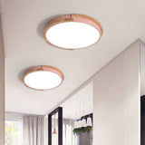 Hjemix | LumenCraft Nordic LED Taklampe | Treramme | Akrylskjerm | Stemningslys | For Soverom og Stue