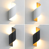 Hjemix | Moderne Minimalistisk Vanntett Spiral Aluminiums Akryl LED Vegglampe for Soverom