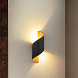 Hjemix | Moderne Minimalistisk Vanntett Spiral Aluminiums Akryl LED Vegglampe for Soverom