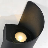 Hjemix | Moderne Minimalistisk Vanntett Spiral Aluminiums Akryl LED Vegglampe for Soverom