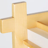 Hjemix | Tradisjonell japansk rektangulær massiv tre ramme faux pergamentskjerm 2-lampe vegglampe for soverom