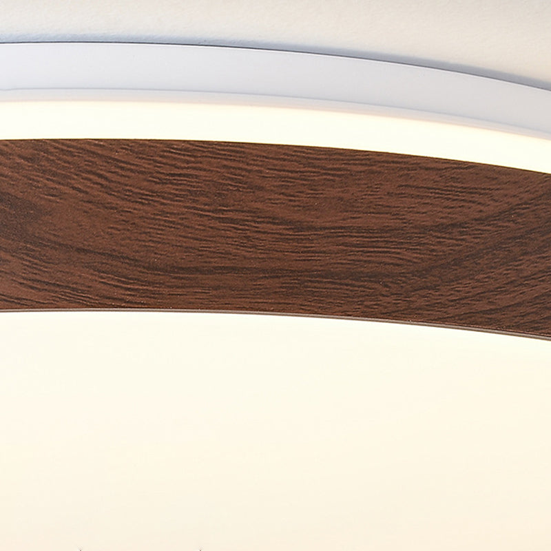 Hjemix | Enkelhet Jern Akryl Rund LED Taklampe for Soverom