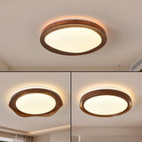 Hjemix | Enkelhet Jern Akryl Rund LED Taklampe for Soverom