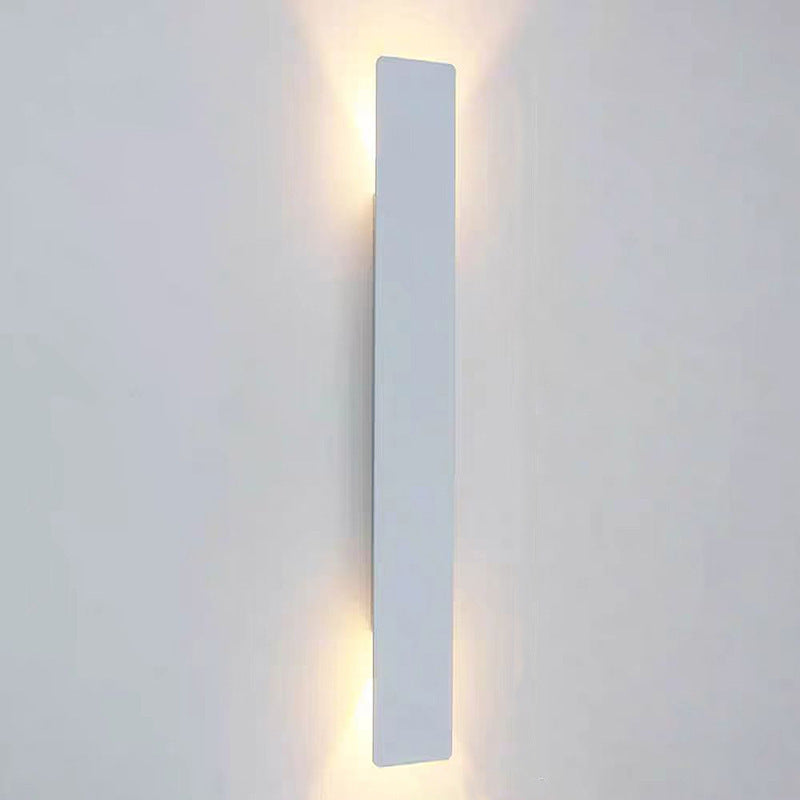Hjemix | Moderne Minimalistisk Lang Stripe Aluminium Akryl LED Vanntett Vegglampe For Utendørs Patio