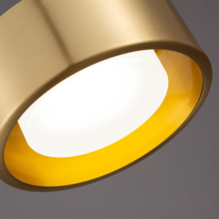 Hjemix | Minimalistisk Rund Sylinder Jern LED Pendellampe for Soverom