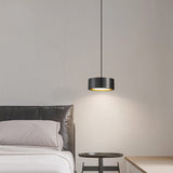 Hjemix | Minimalistisk Rund Sylinder Jern LED Pendellampe for Soverom
