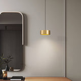 Hjemix | Minimalistisk Rund Sylinder Jern LED Pendellampe for Soverom