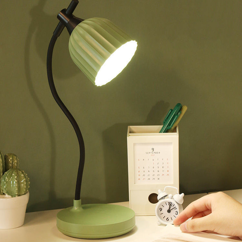 Hjemix | Moderne Minimalistisk Rund Brettet ABS LED Bordlampe For Stuen