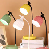 Hjemix | Moderne Minimalistisk Rund Brettet ABS LED Bordlampe For Stuen