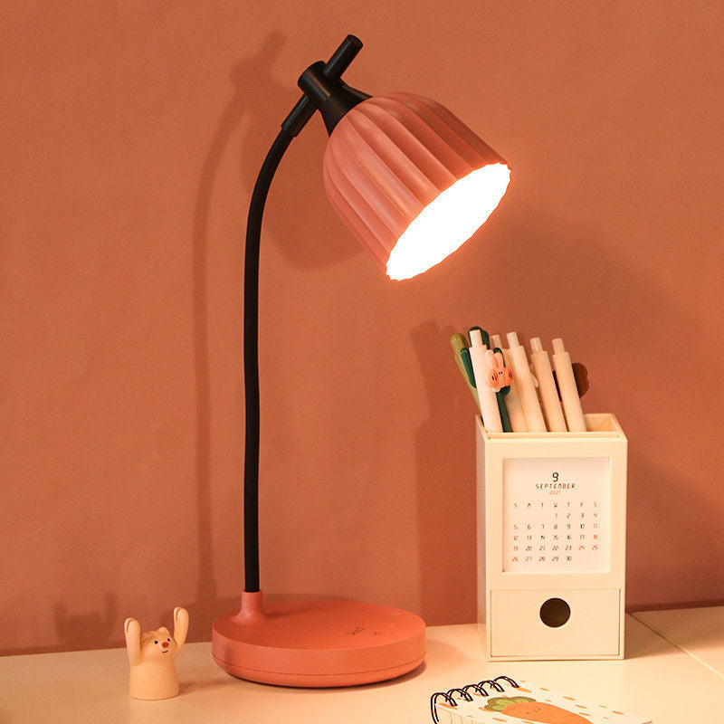 Hjemix | Moderne Minimalistisk Rund Brettet ABS LED Bordlampe For Stuen